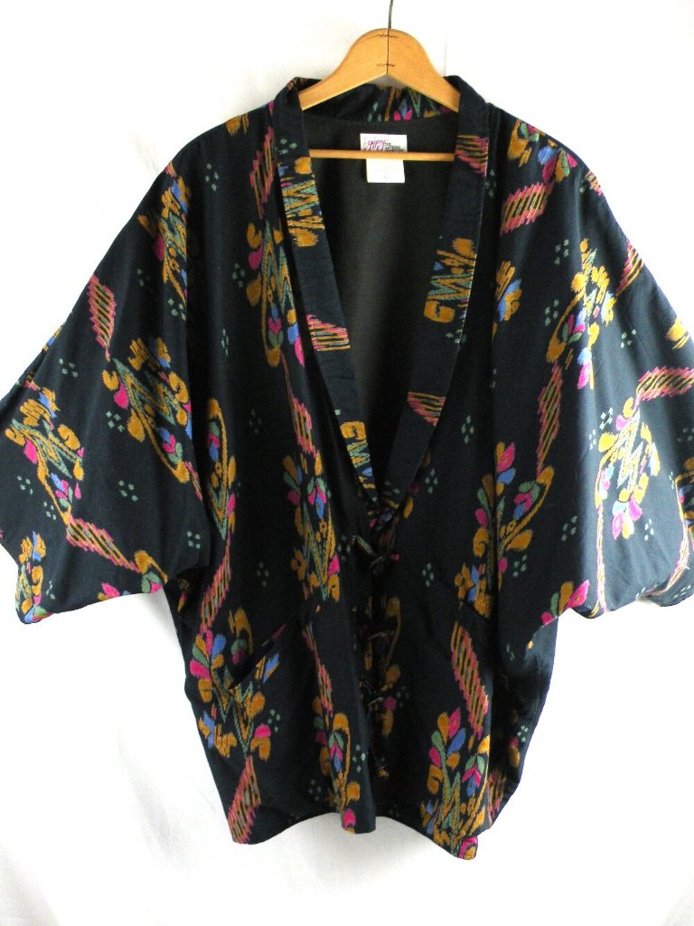 Vintage GYPSY by Pier 1 Ikat print Kimono jacket M